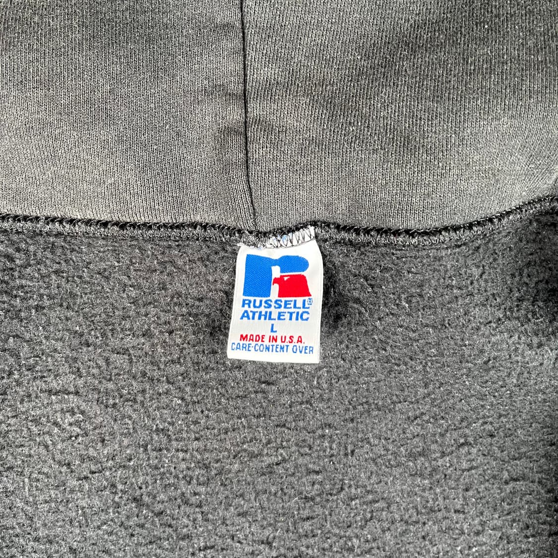 빈티지 러셀 애슬레틱 블랙 후드집업 상품이미지4