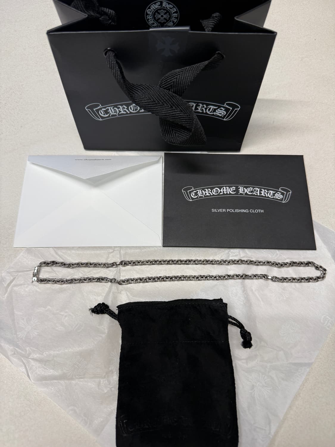 크롬하츠 페이퍼체인 네클리스 20인치 상품이미지1