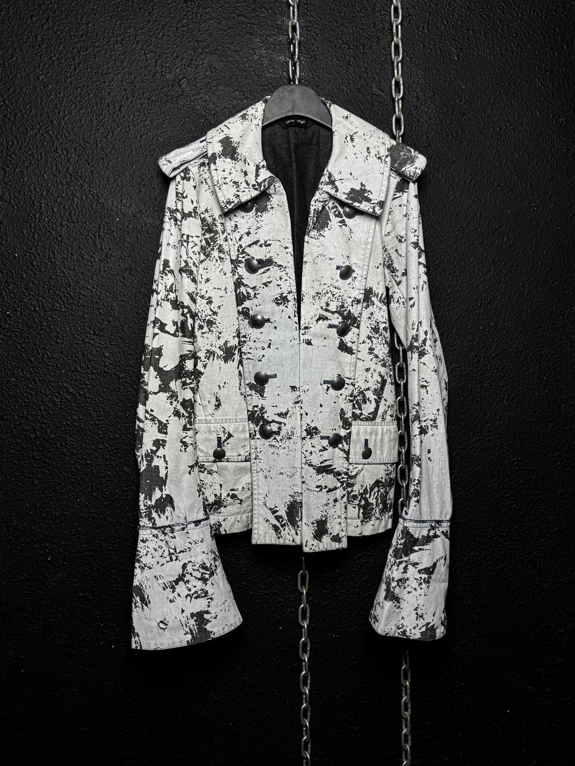 White Coated Cracked Napoleon Jacket 상품이미지1