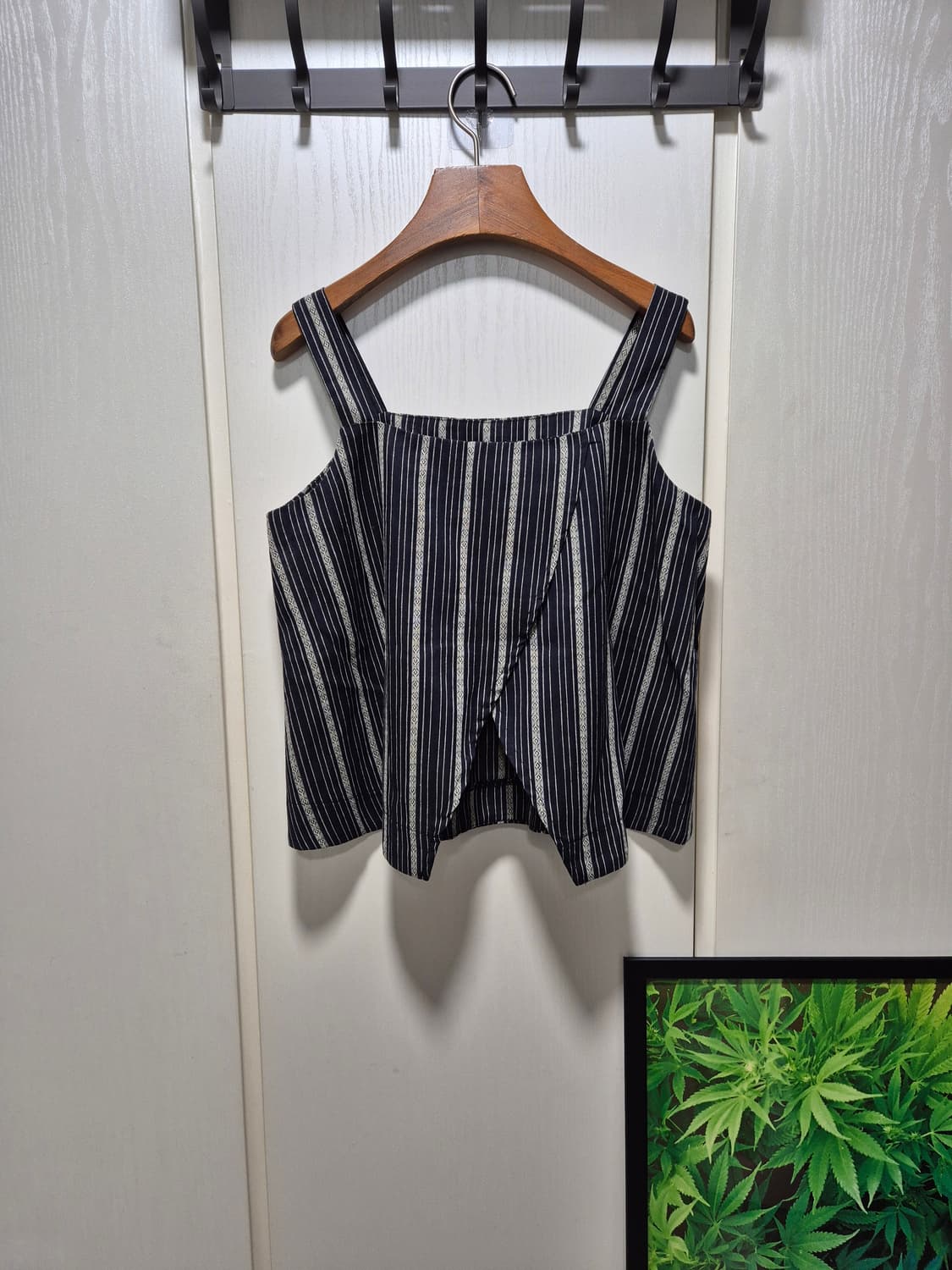 (세일)(새상품)스트라이프 끈나시 스커트 투피스 세트 상품이미지7