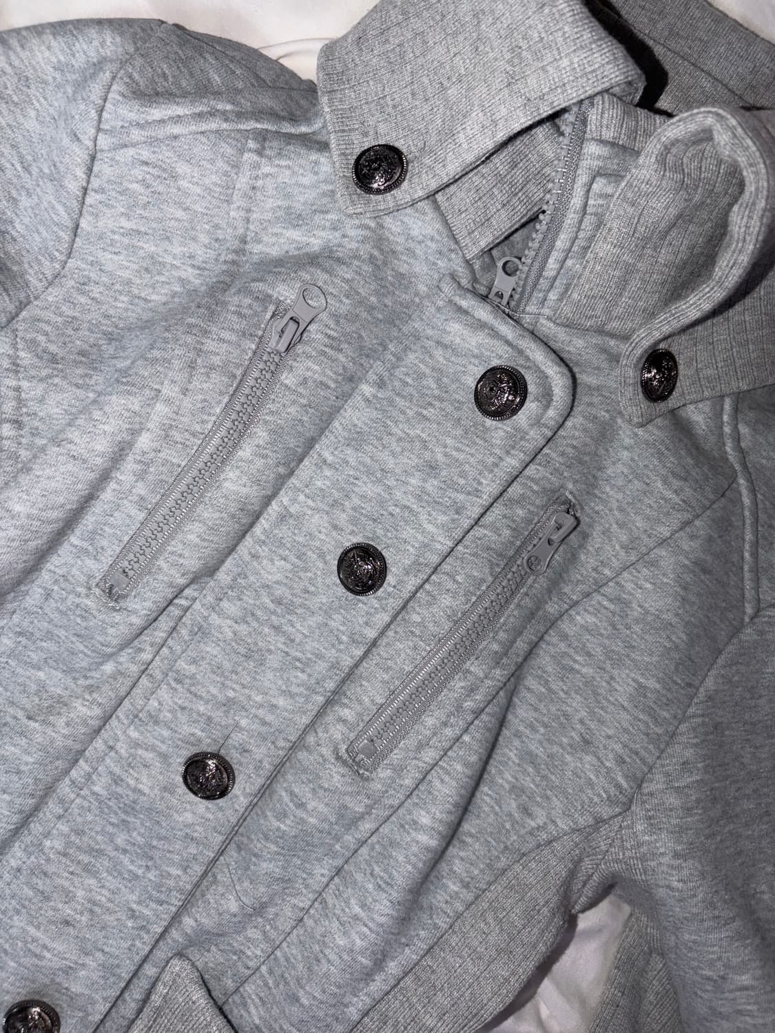 타오바오 잉그니깔 그레이 하이넥 집업 오네갸루 갸루 히메갸루 고딕 펑크 상품이미지2