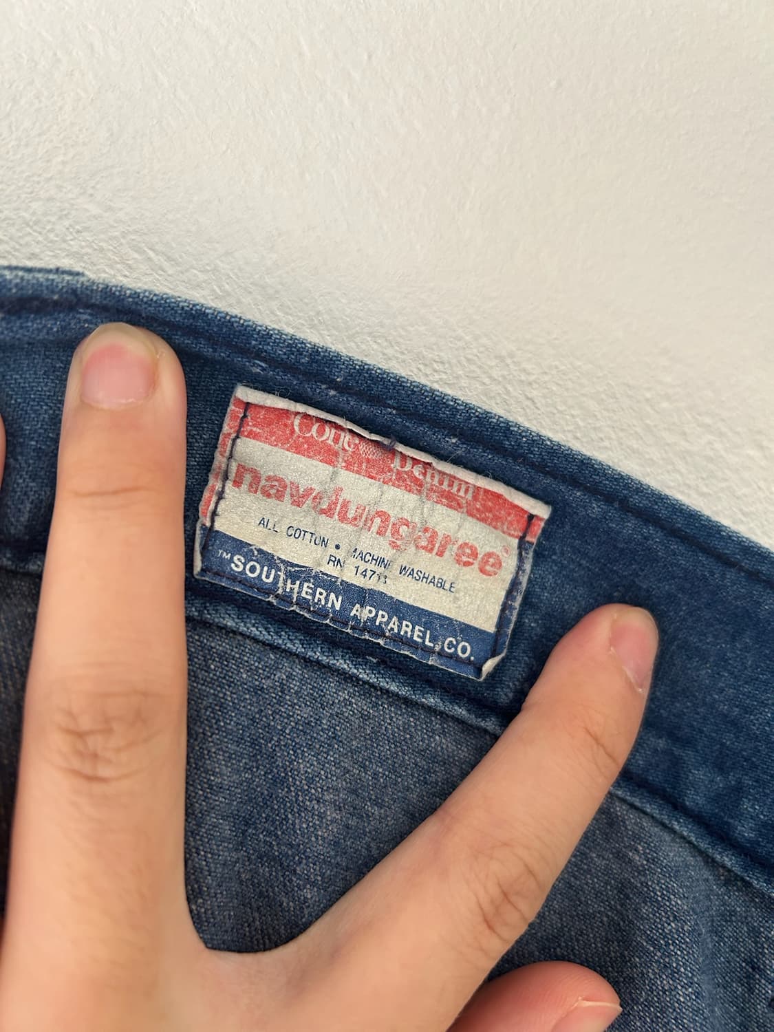 70-80's Vintage US Navy Sailor Denim PT 상품이미지5
