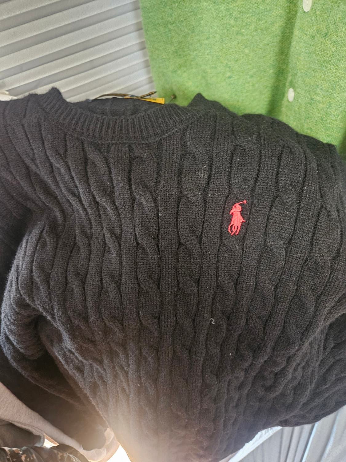 폴로 꽈배기 니트 상품이미지1