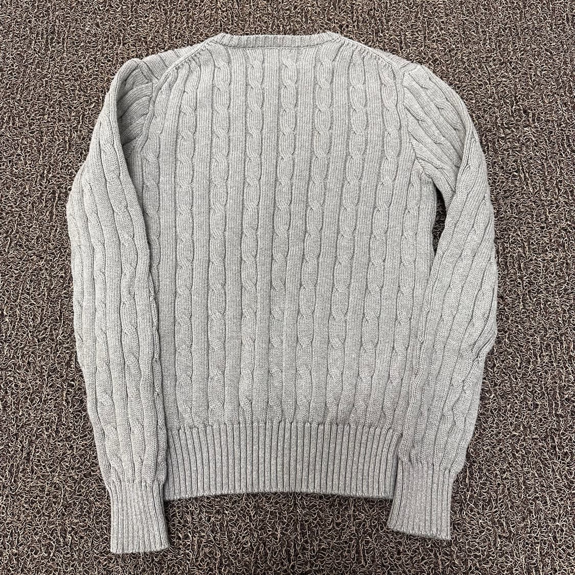 POLO 폴로 랄프로렌 꽈배기 케이블 여성 니트 그레이 S 상품이미지5