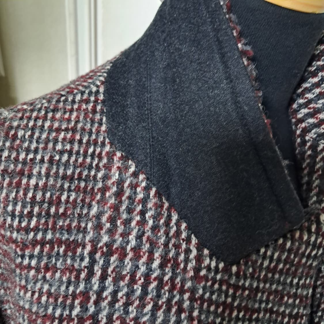 Marja Kurki 마리아꾸르끼 체크 모 롱코트 55 상품이미지5