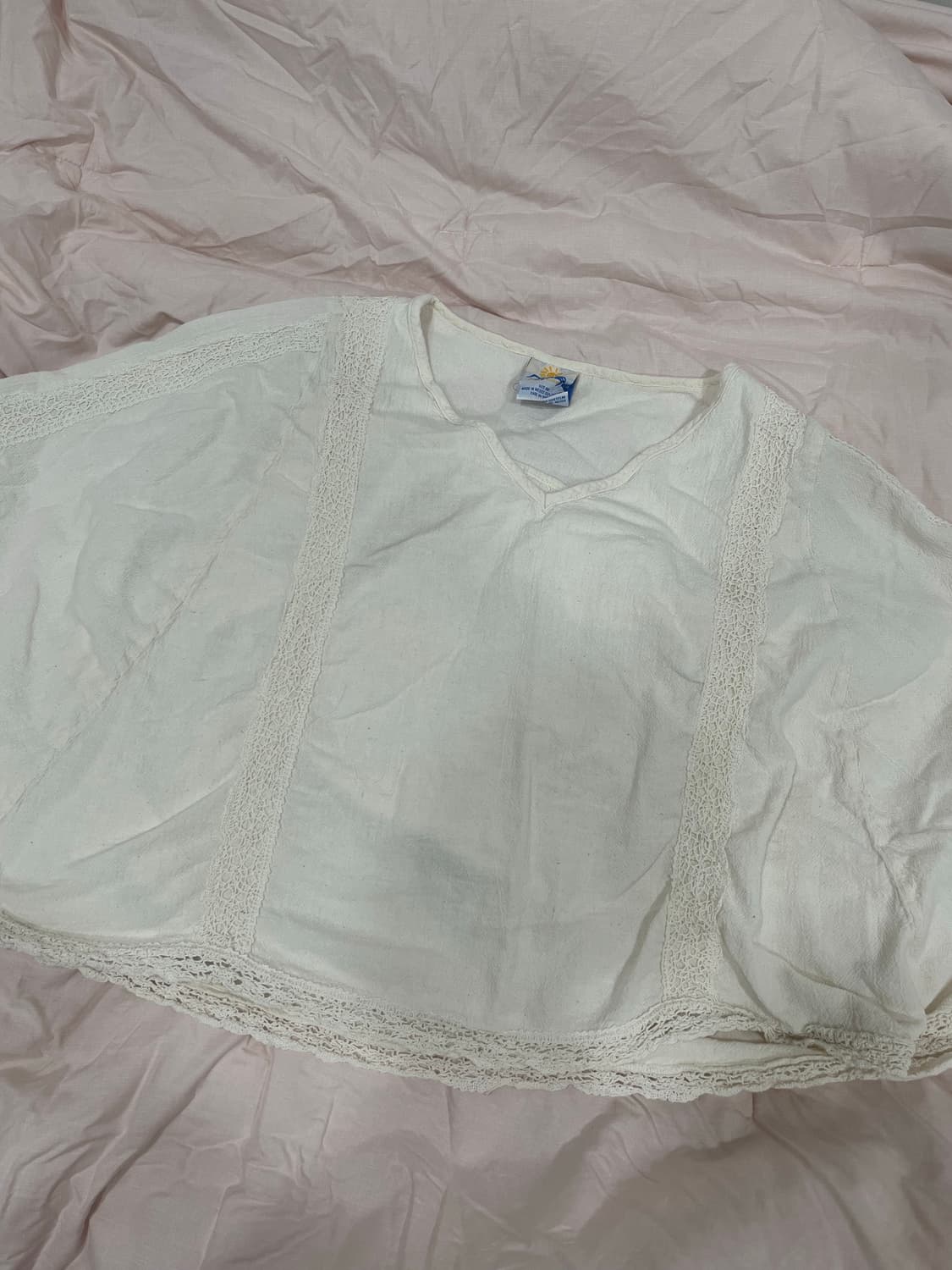 모리걸 아이보리 레이스 크로셰 케이프 상품이미지1