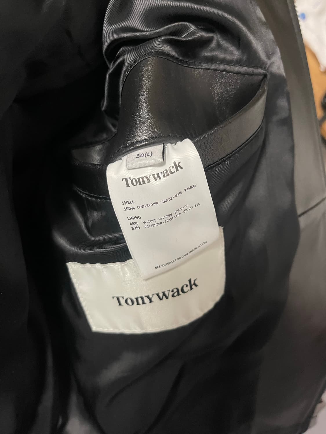 토니웩 레더 자켓 50(L) 상품이미지6