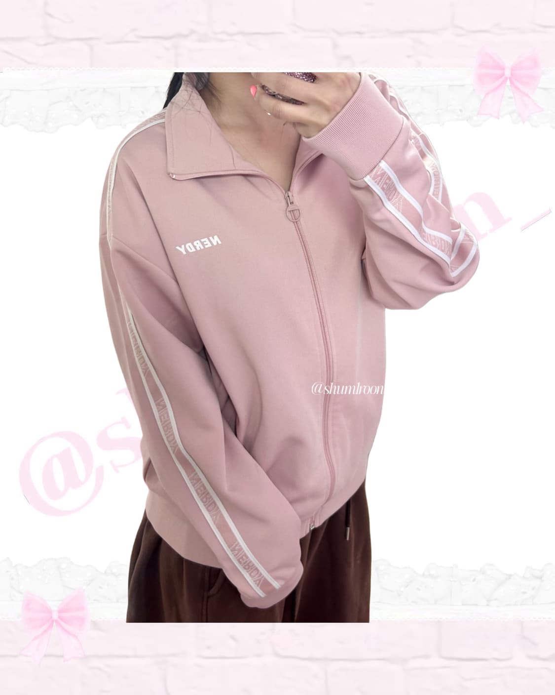 널디 순수핑크 트랙 져지 상품이미지2