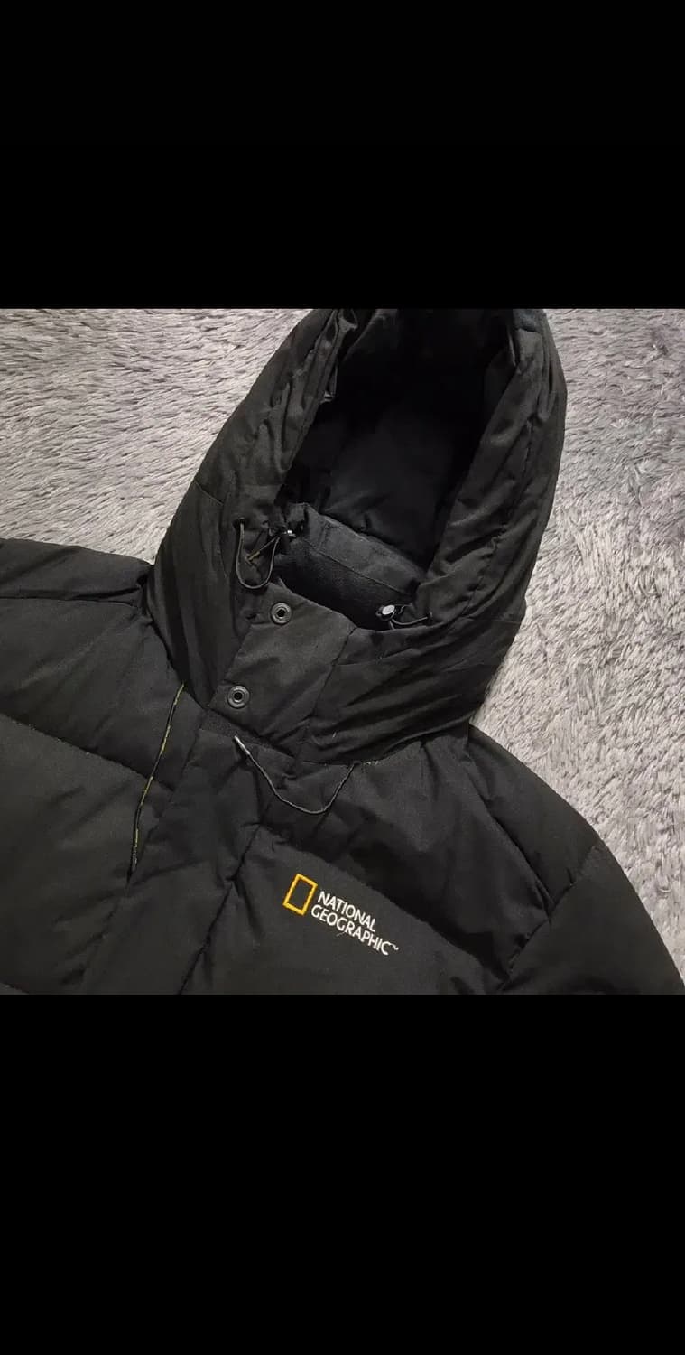 [[M, 공용]# 내셔널지오그래픽 카이만 스몰로고 다운 롱패딩 상품이미지5