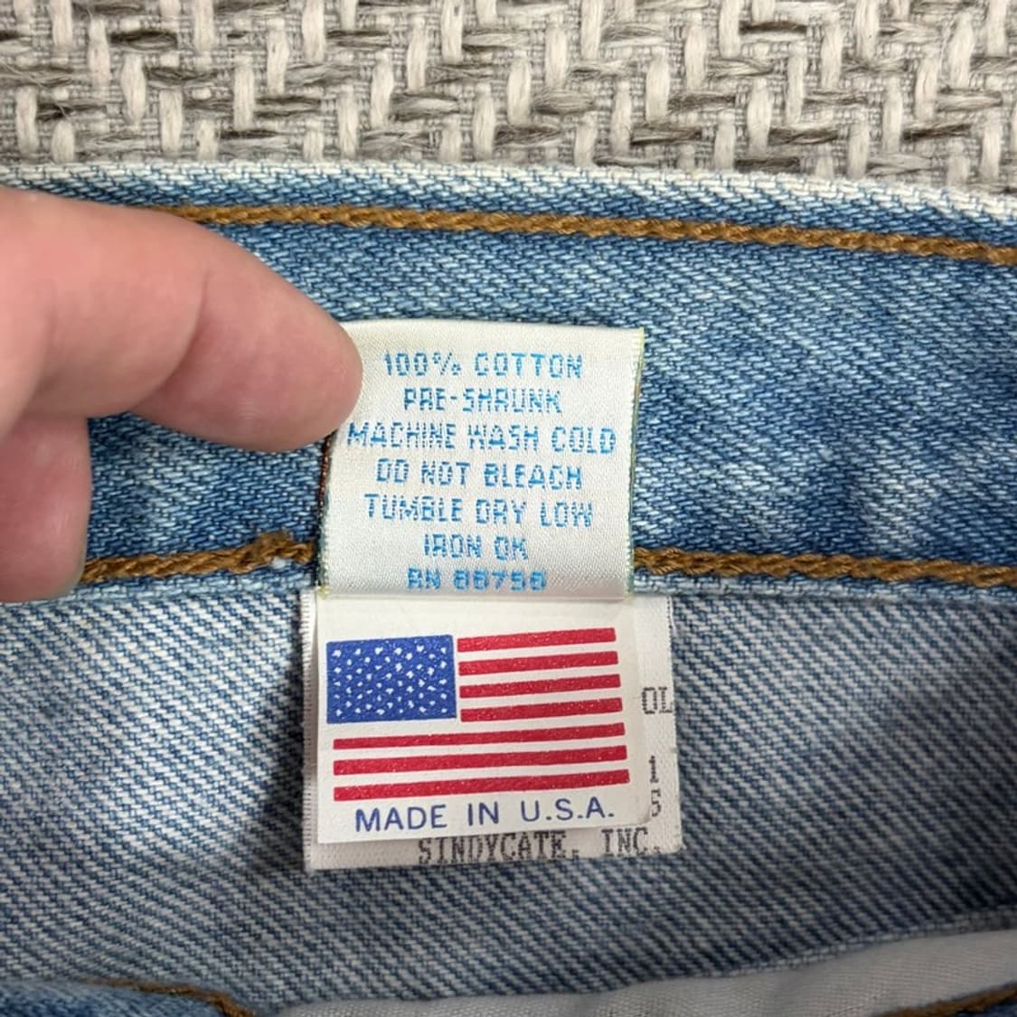 made in usa 빈티지 스누피 데님팬츠 v1098 상품이미지8