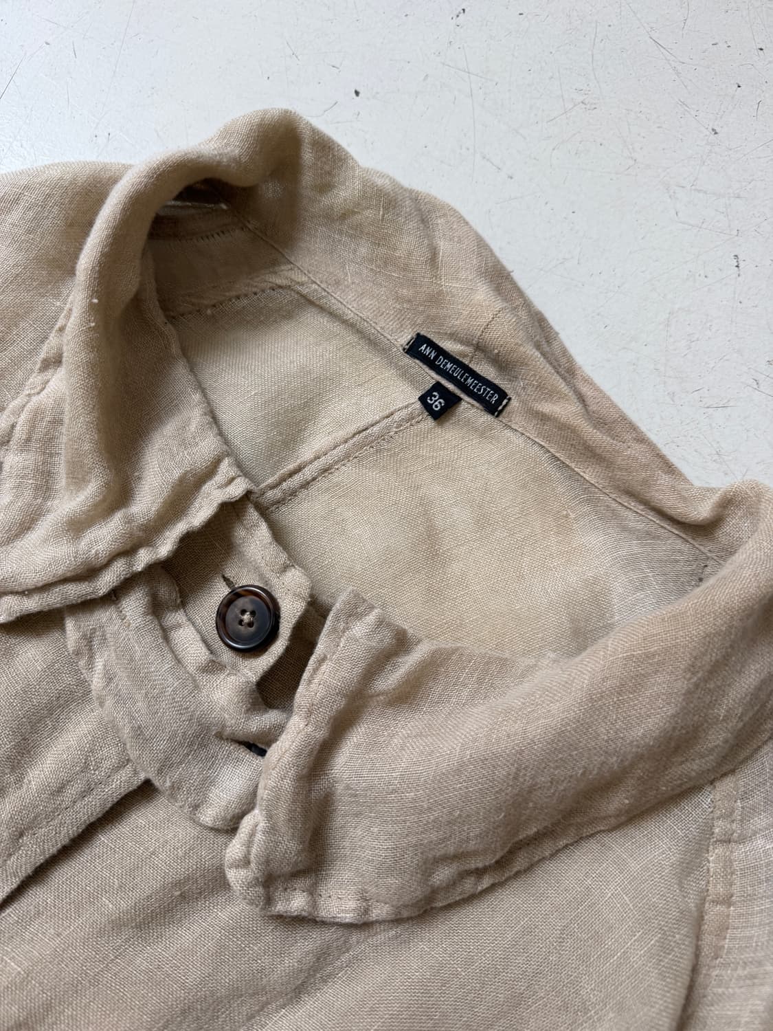 00s Linen drape coat  상품이미지2