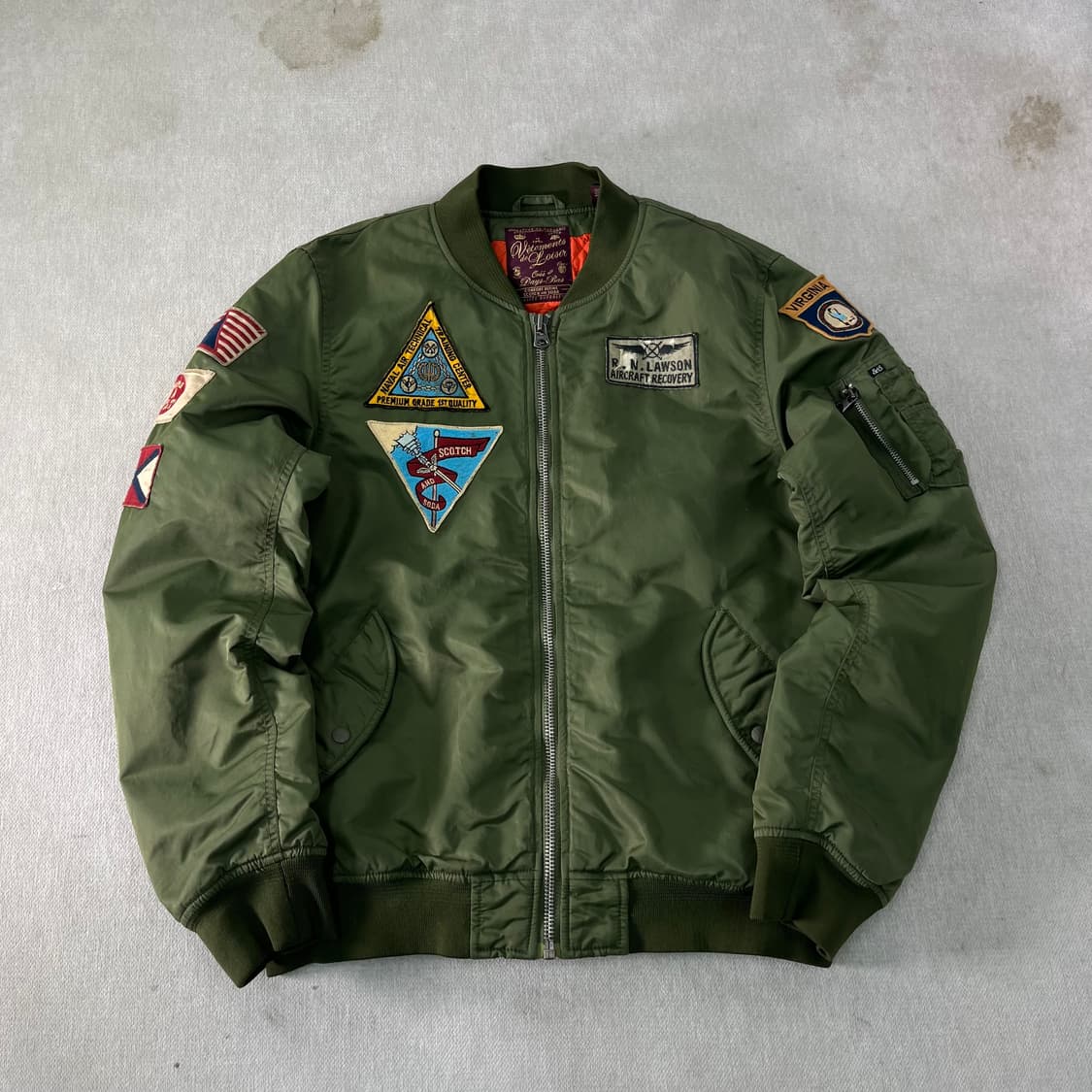 100 아메리칸 빈티지 패치워크 MA-1 자켓 상품이미지1