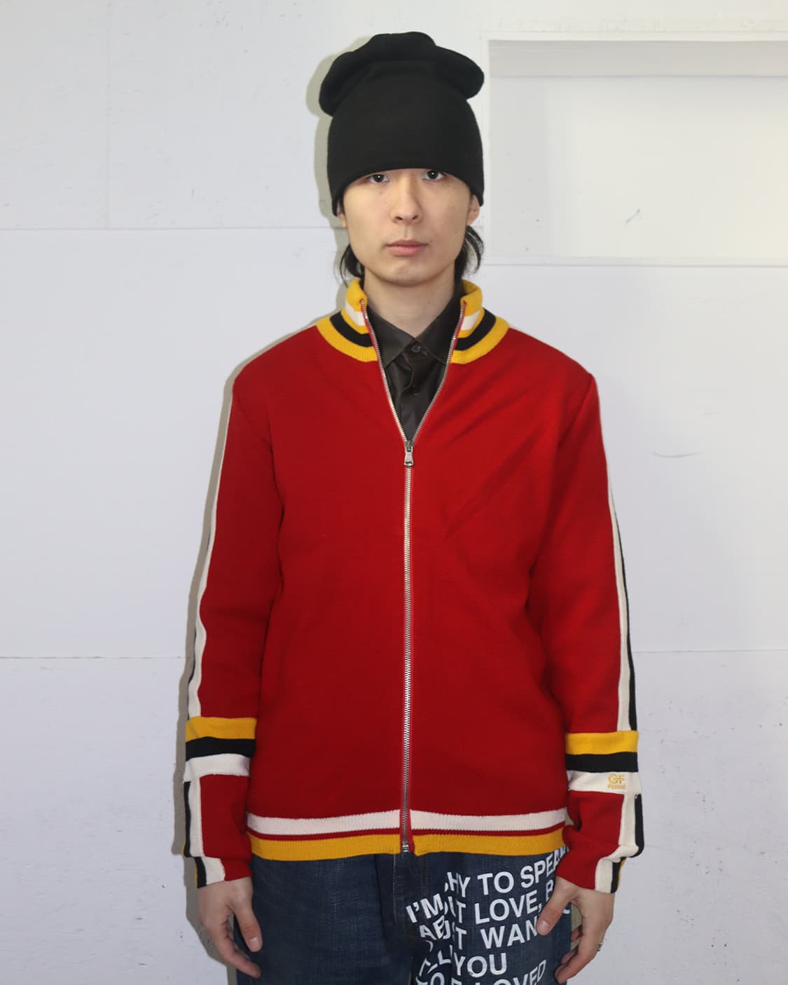 지안프랑코 페레 컬러블락 니트 집업 상품이미지1