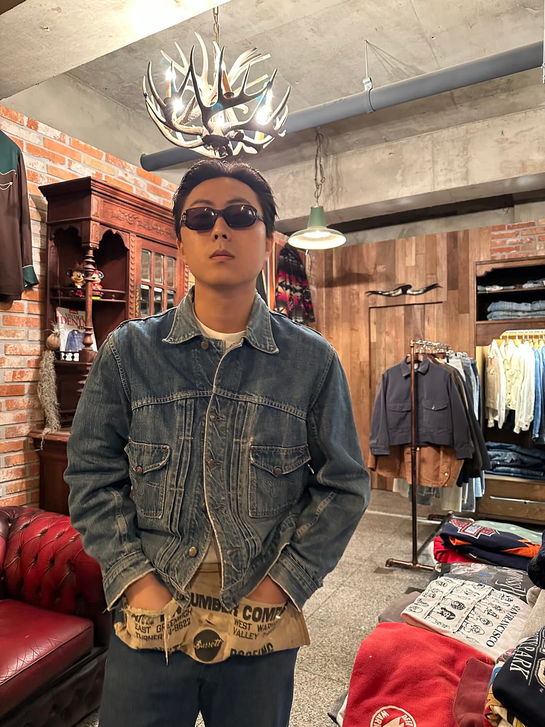 50s USA VTG Big Smith 2nd Denim Jacket 상품이미지1