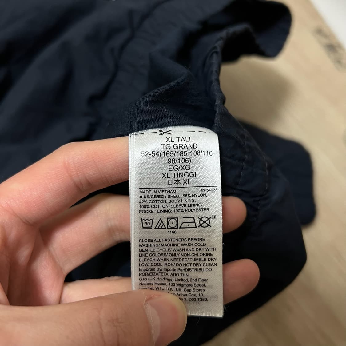 GAP 갭 남성 코튼 블루종 자켓 XL/105  상품이미지5