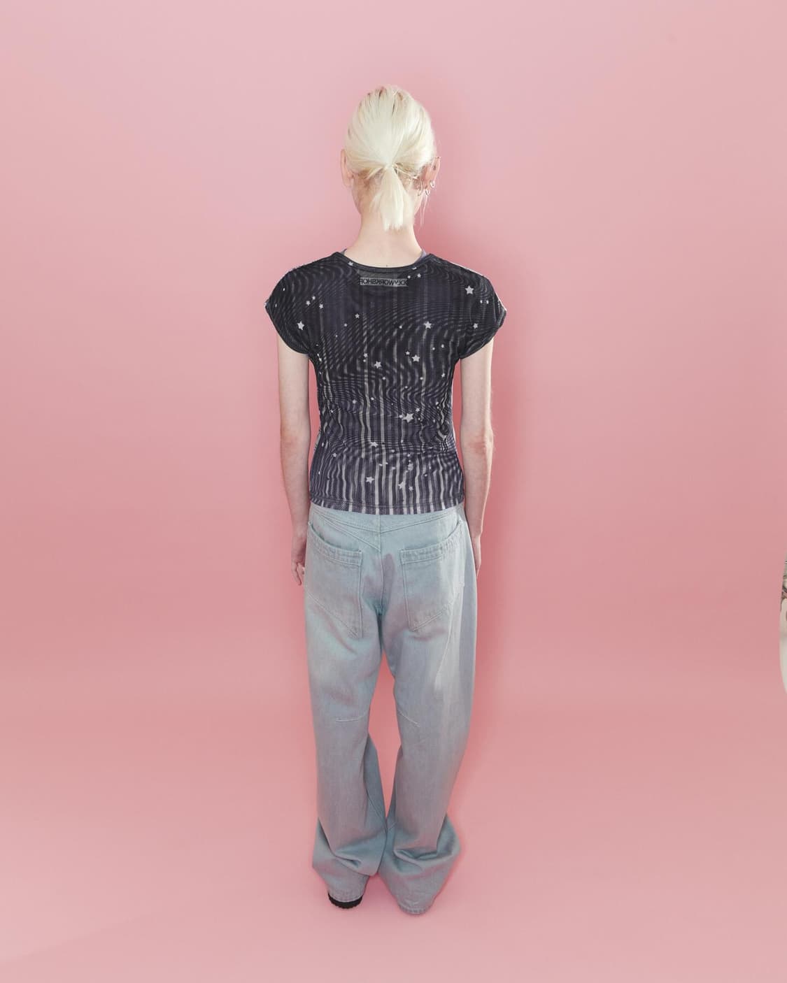 Silence Tartan Mesh Tee  상품이미지5