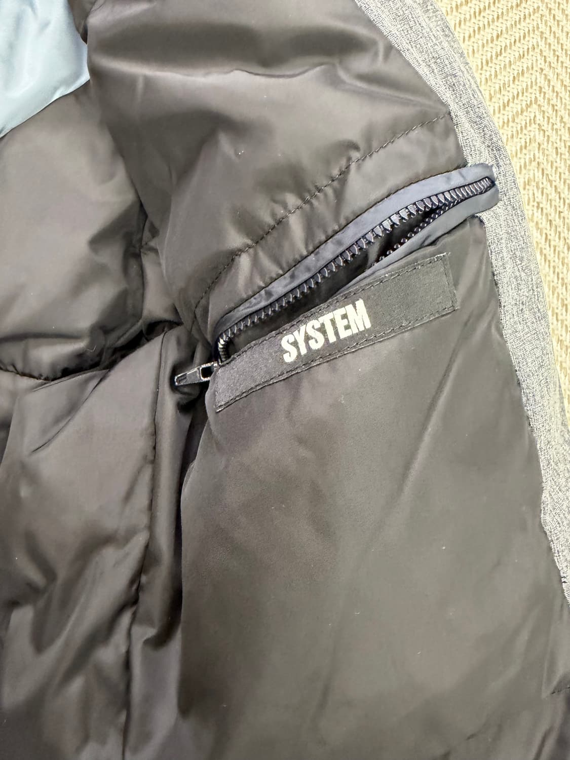 정품) 시스템옴므 한섬 구스패딩 105 상품이미지6