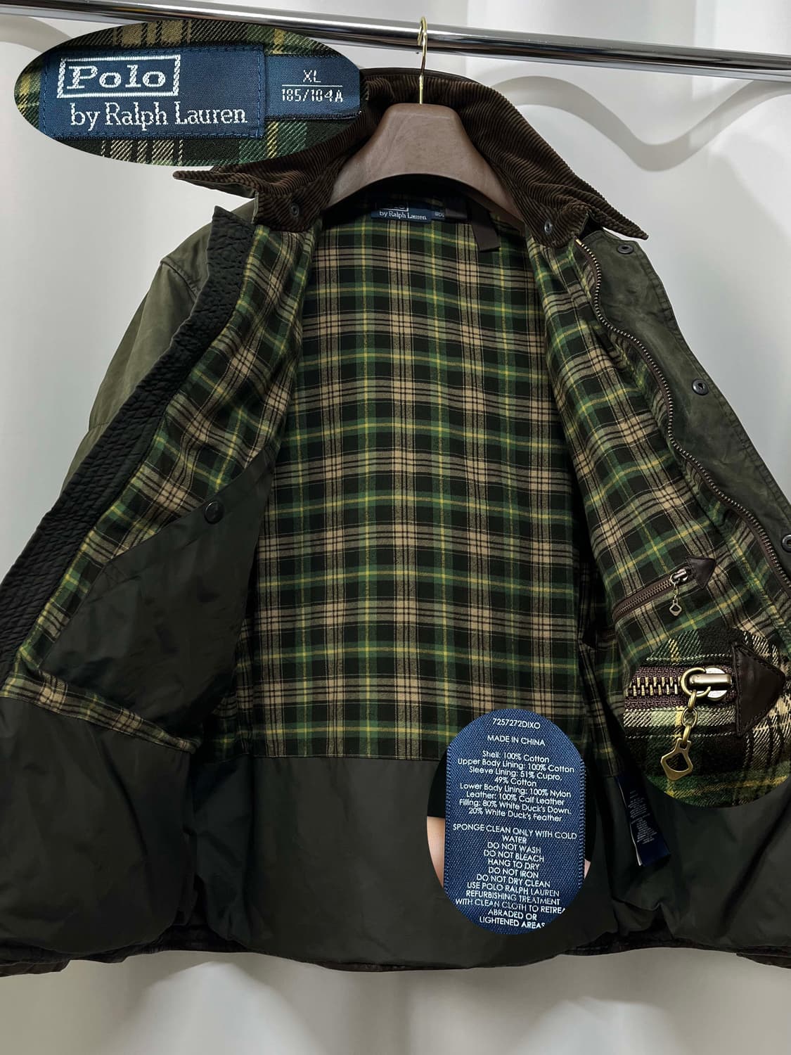 폴로 랄프로렌 코듀로이 왁스드 모호크 필드 헌팅 다운자켓 상품이미지3