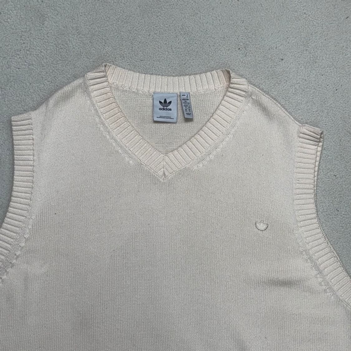 ADIDAS 파이어버드 자수 니트 베스트 3XL 상품이미지5