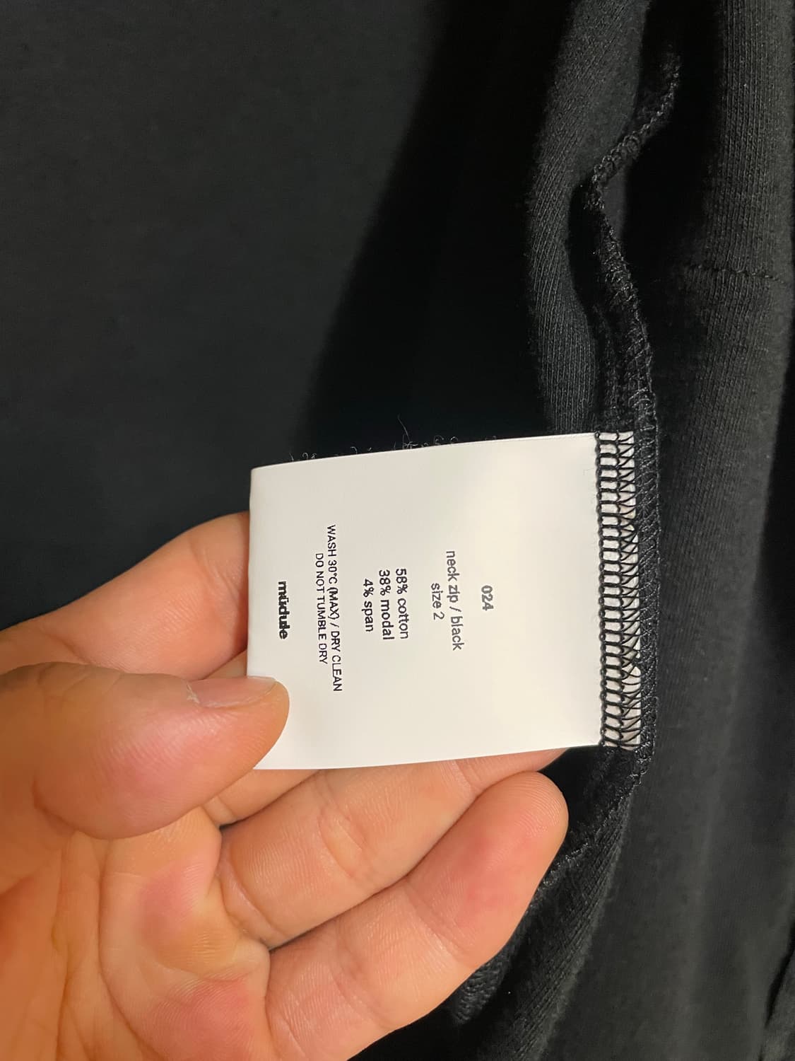 mudule neck zip 2size 상품이미지2
