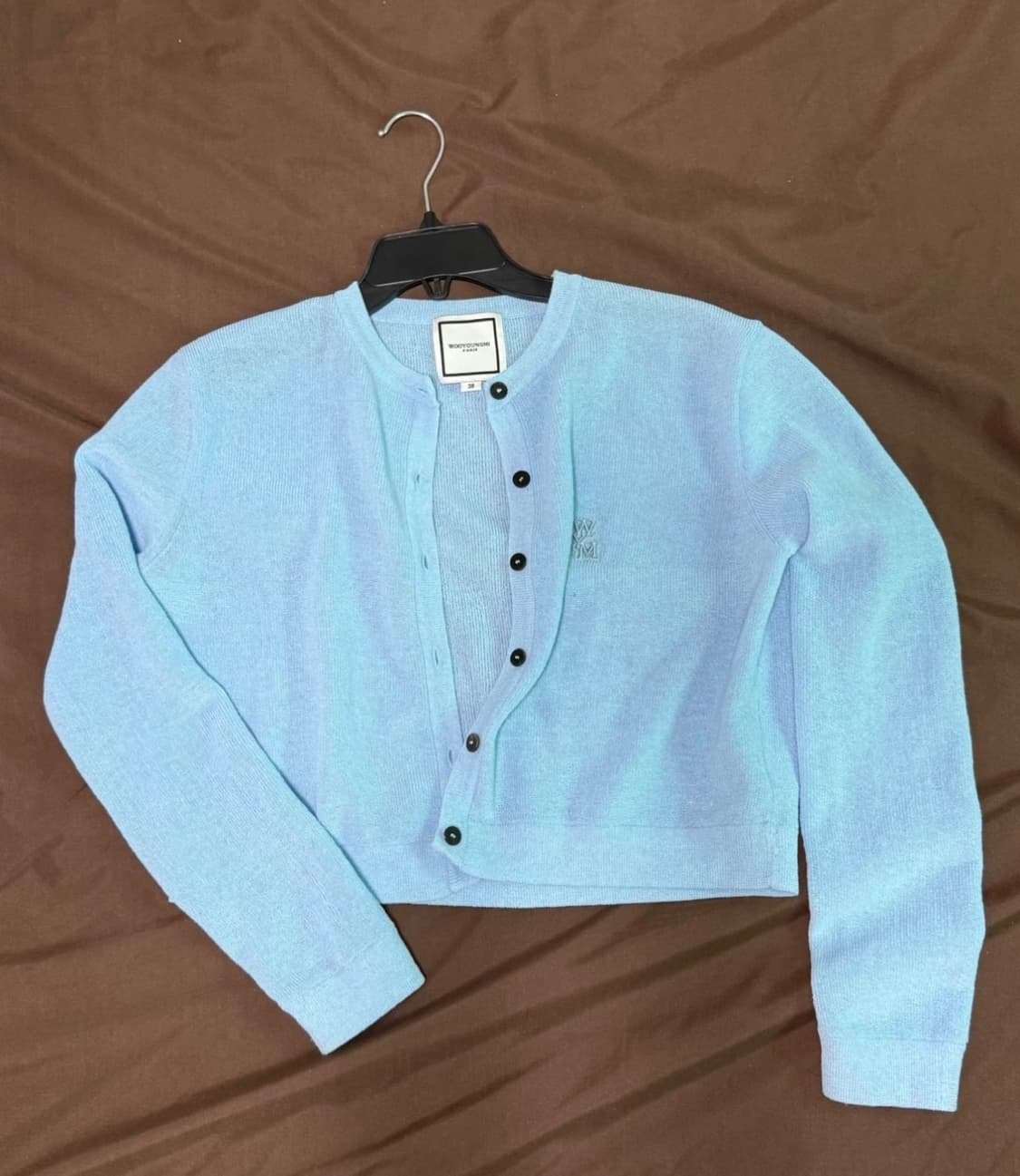 우영미 WOOYOUNGMI 세미 크롭 가디건 38 상품이미지1