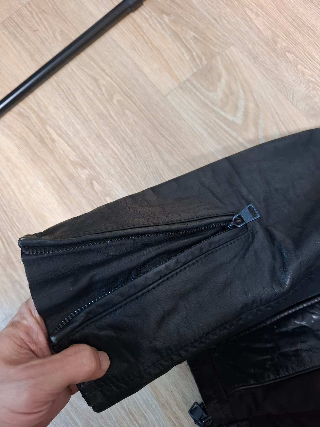 리바이스 블랙 가죽 자켓 XL 상품이미지4