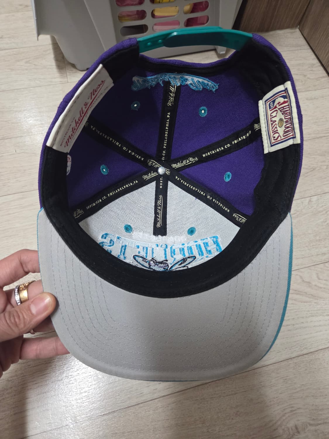 올드스쿨 호넷츠 스냅백 모자 상품이미지5