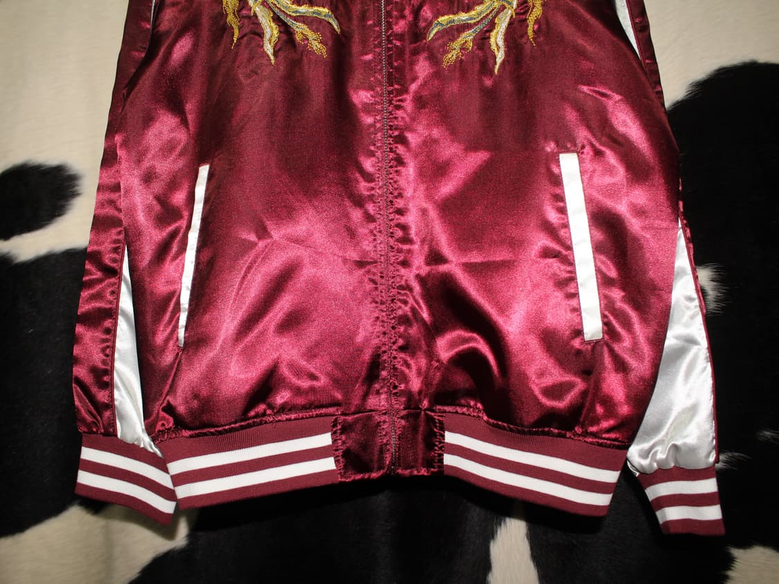 一心如鏡 Oriental Phoenix Embroidery Sukajan 상품이미지4