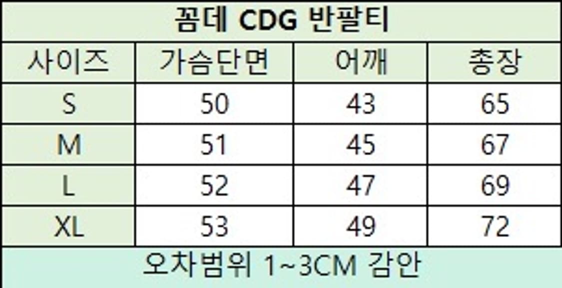 꼼데가르송 CDG 반팔 상품이미지6