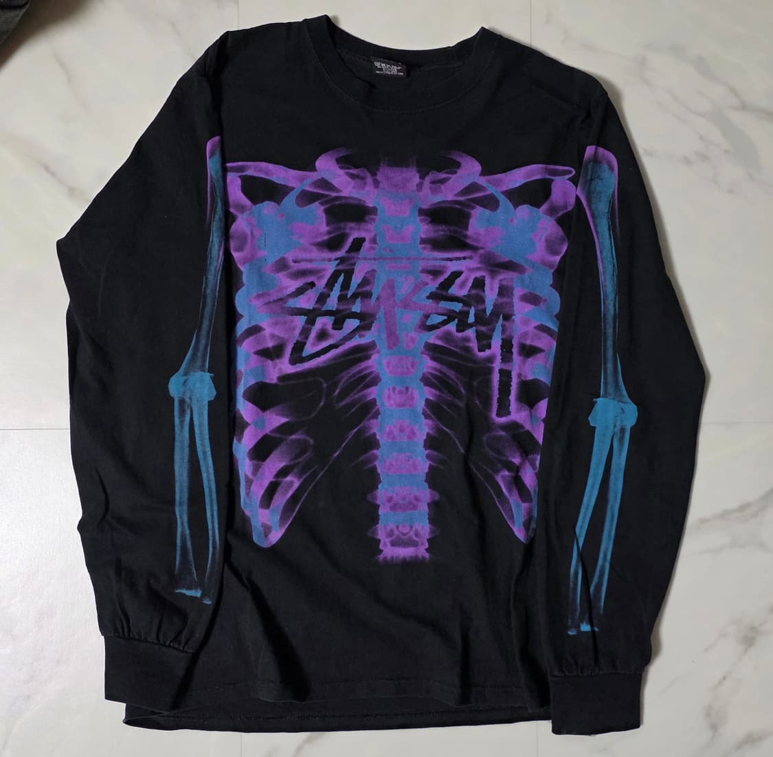 스투시 립 케이지 롱슬리브 블랙 M 상품이미지2