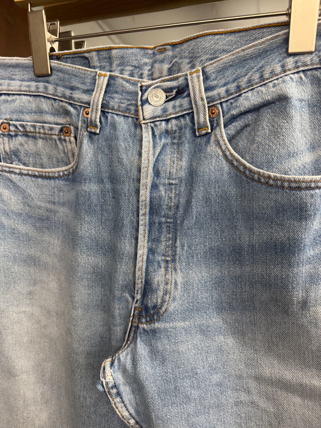 90’s 리바이스 빈티지 501 연청 데님팬츠 상품이미지2