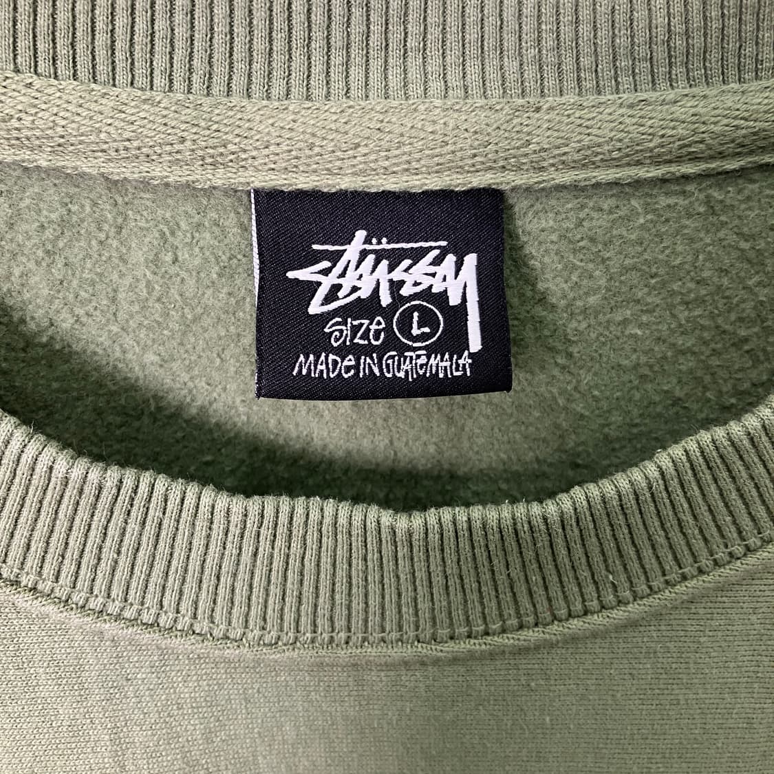 스투시 다이스 피그먼트 다이드 크루넥 스웨트셔츠 L 상품이미지3