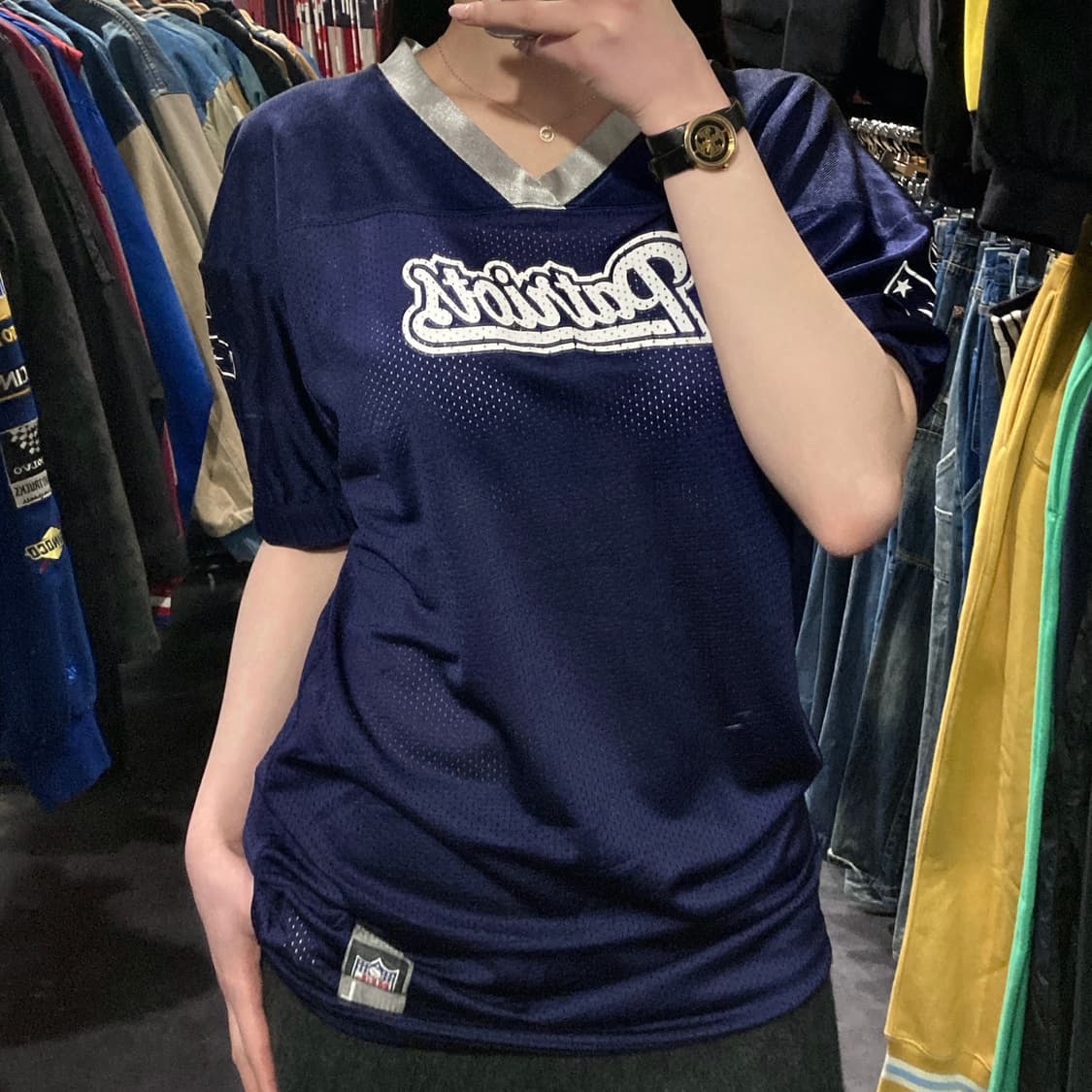 [IM] NFL 뉴잉글랜드 패트리어츠 네이비 반팔 져지 상품이미지1