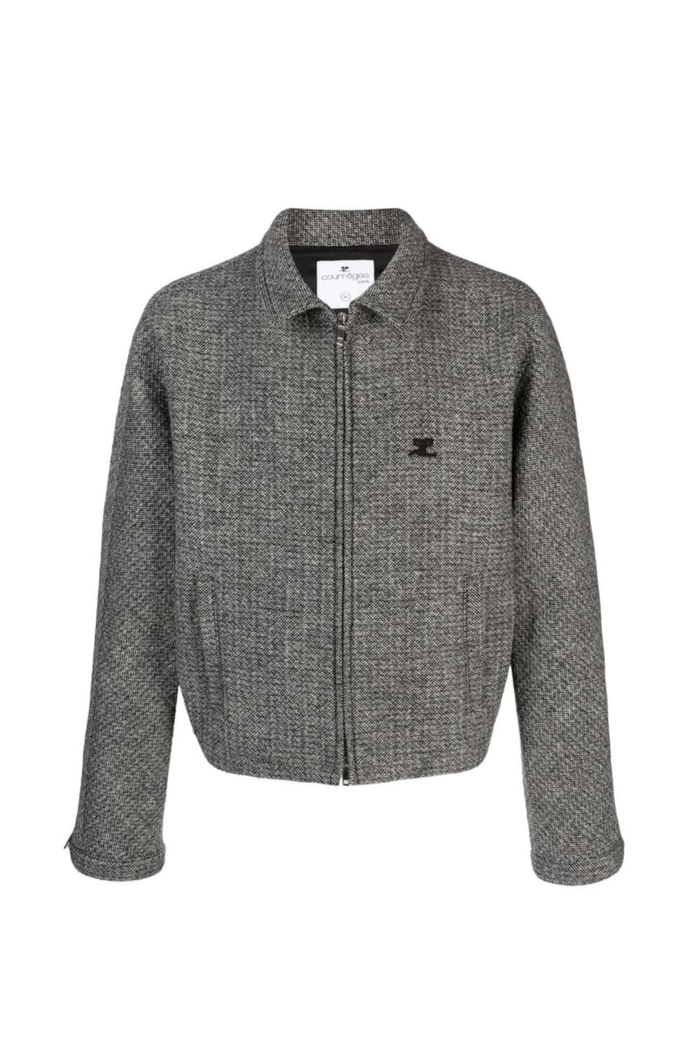 [50] 쿠레쥬 하운드투스 트위드 크롭 자켓 코드쿤스트 착용 상품이미지1