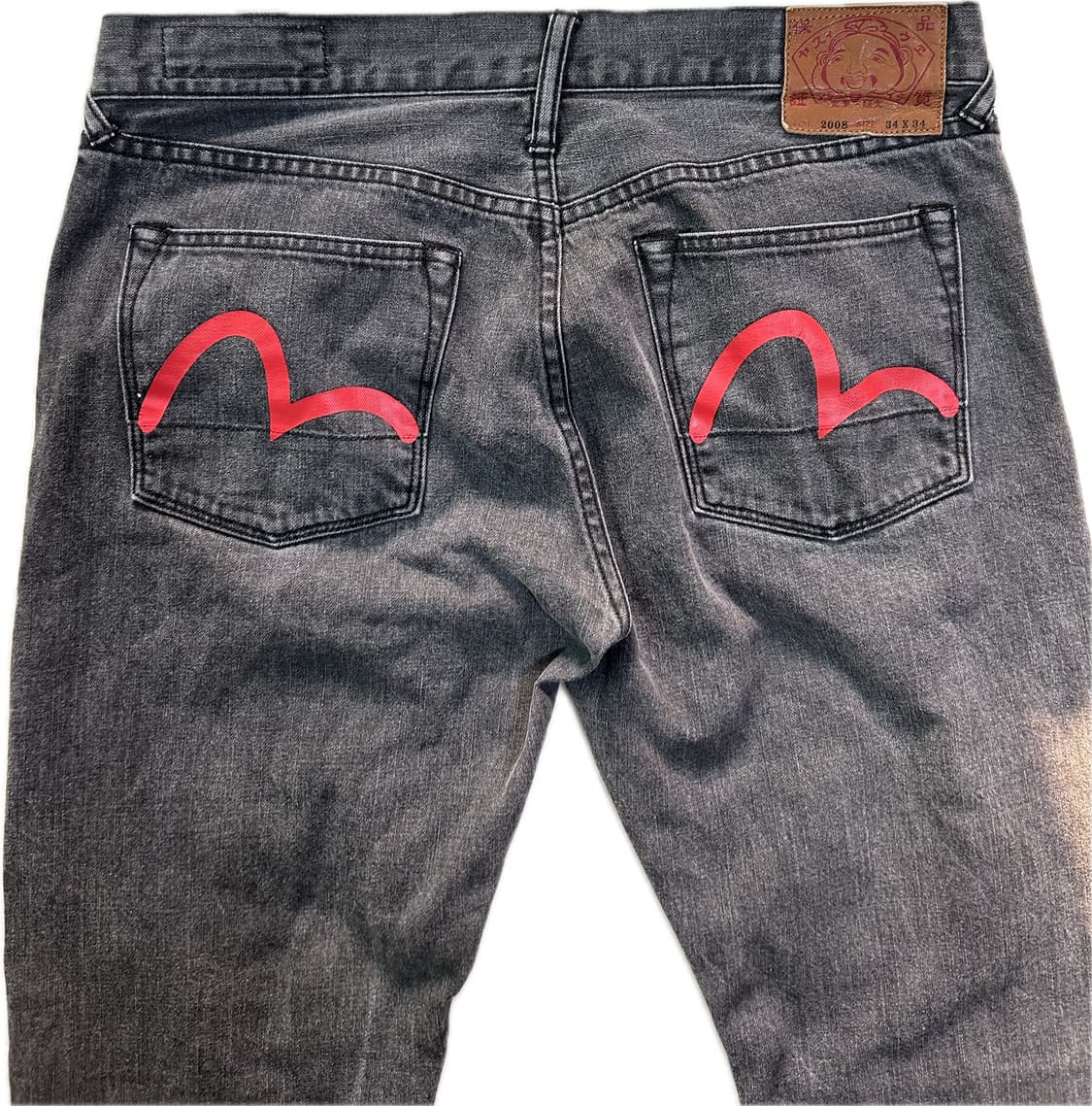 에비수 페인티드 빅 로고 데님 팬츠 2008 34x34 상품이미지2