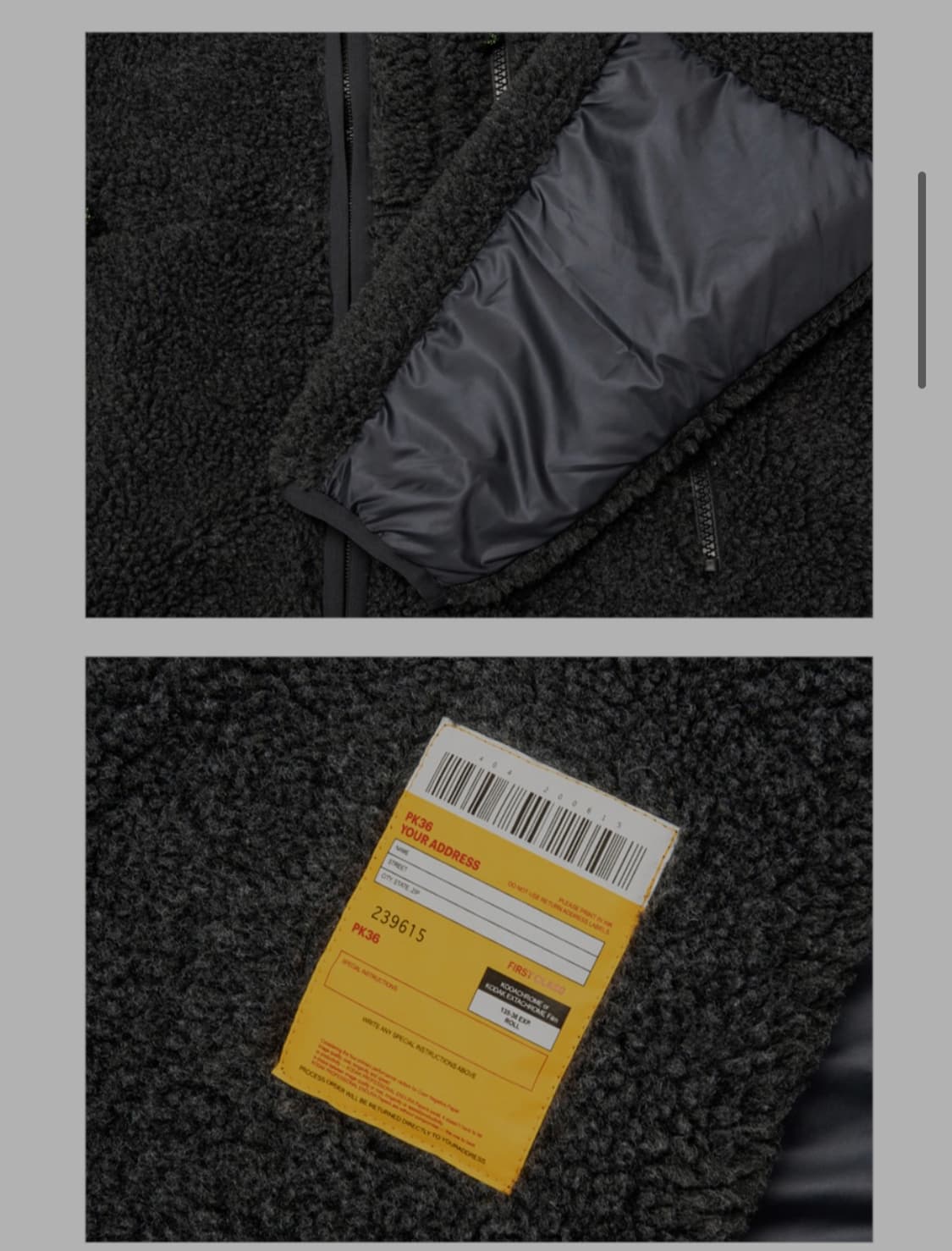 코닥(KODAK) 메일러 플리스 자켓 차콜 - 2XL(110) 사이즈 상품이미지6