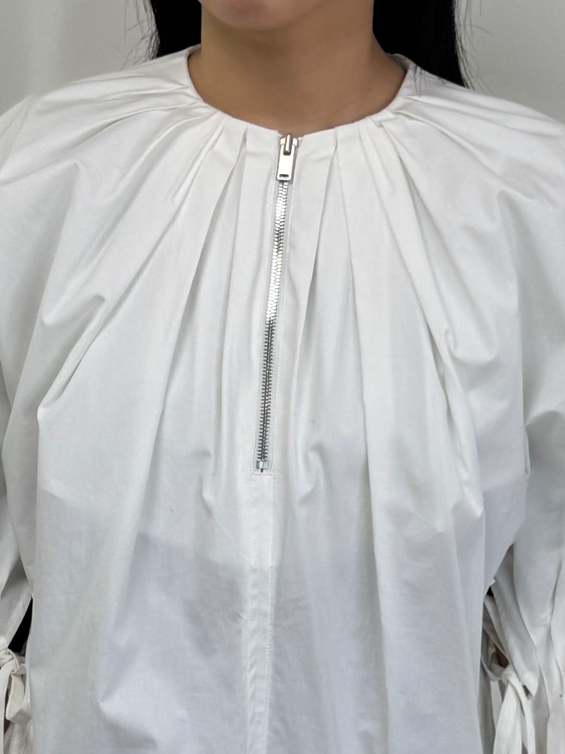 렉토 화이트 셔츠 원피스  상품이미지6