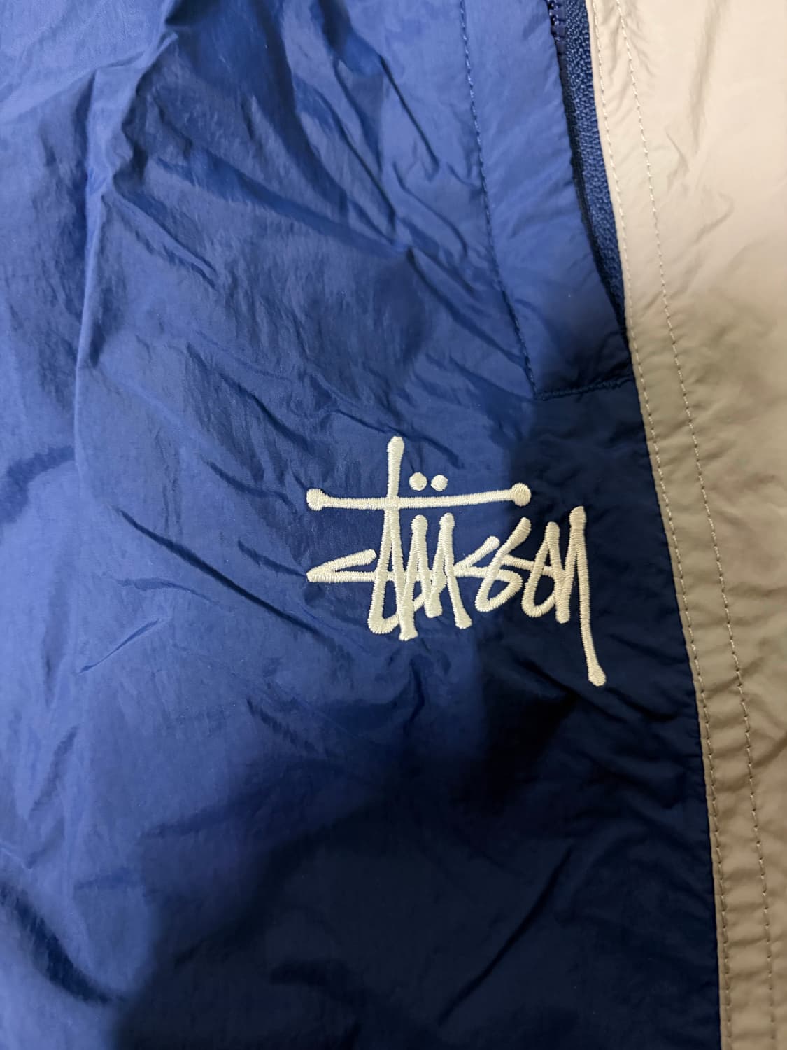 스투시 나일론 트랙 팬츠 네이비 XL 상품이미지4