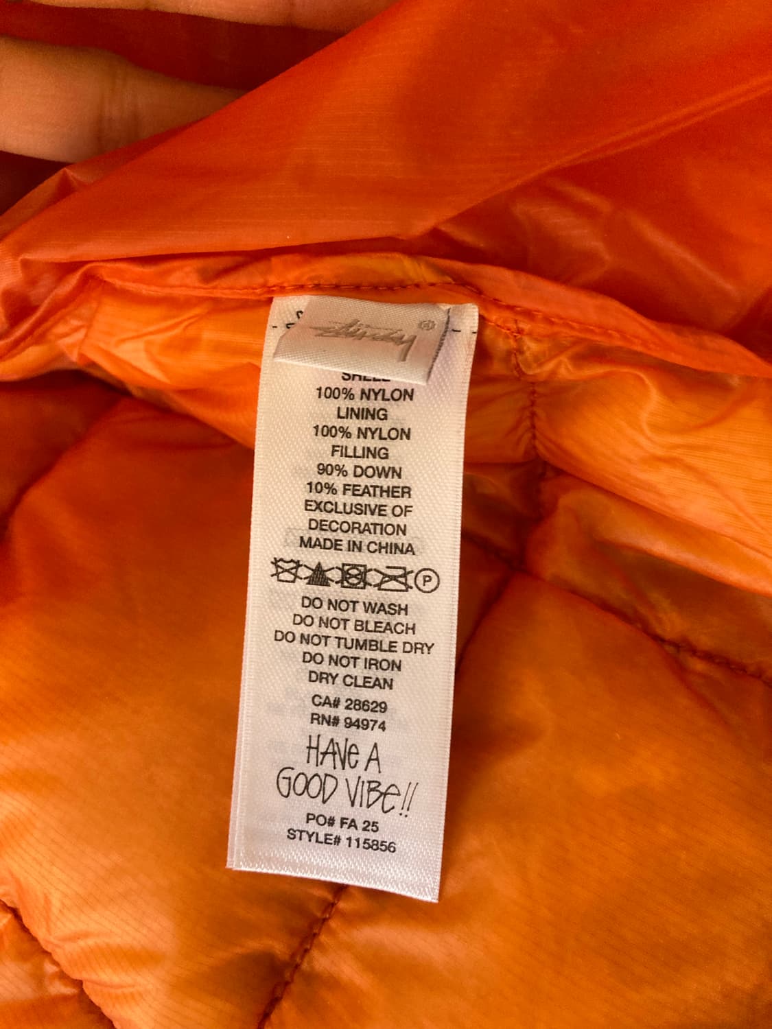 Stussy MIDWEIGHT HOODED PUFFER 상품이미지6