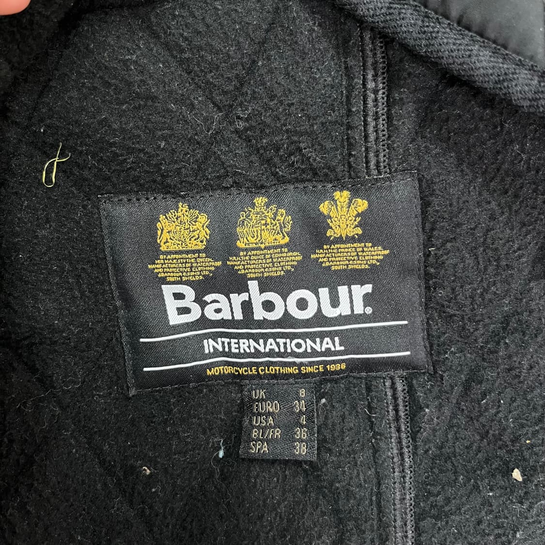 W 95 바버 인터네셔널 퀄팅 벨티드자켓 상품이미지4