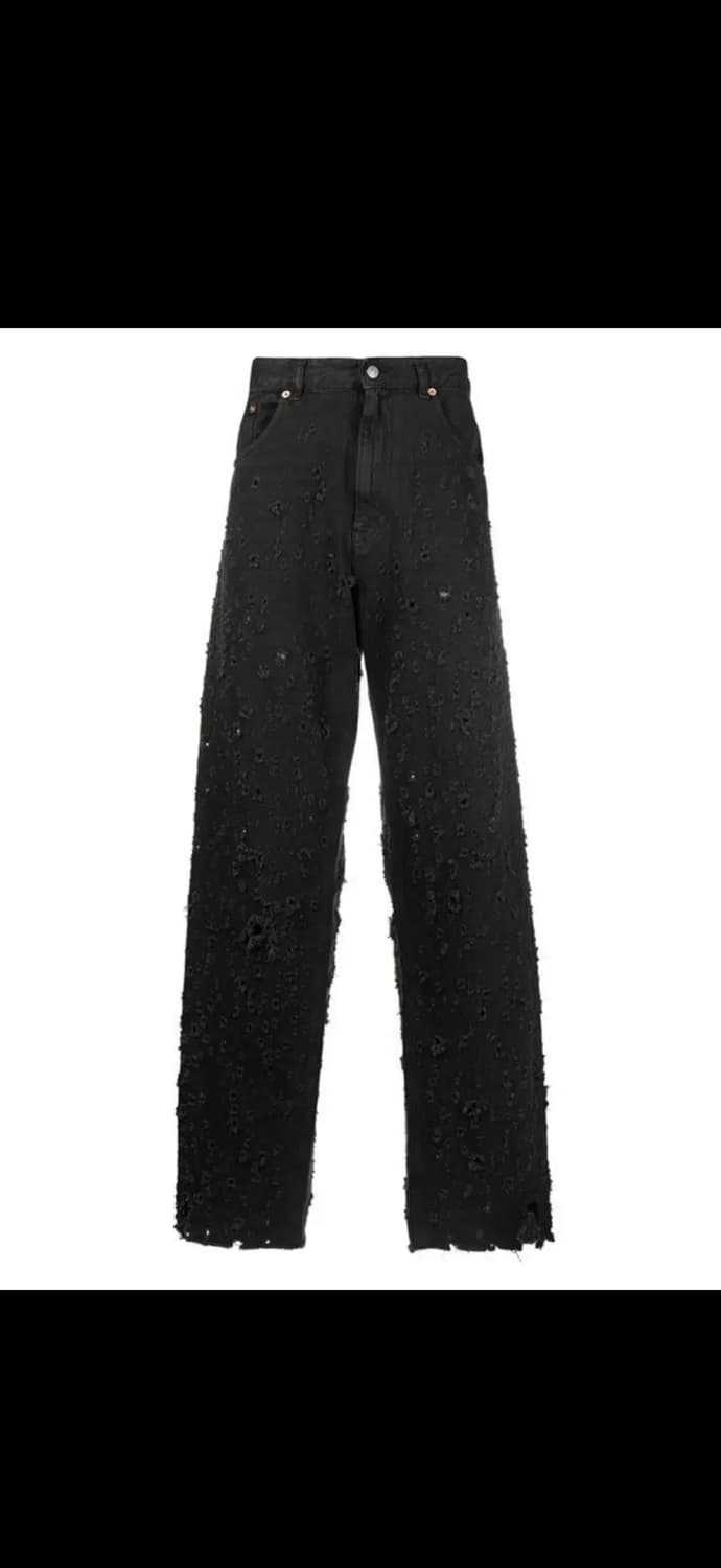 MM6마르지엘라 디스트로이드 와이드 데님팬츠31 상품이미지4