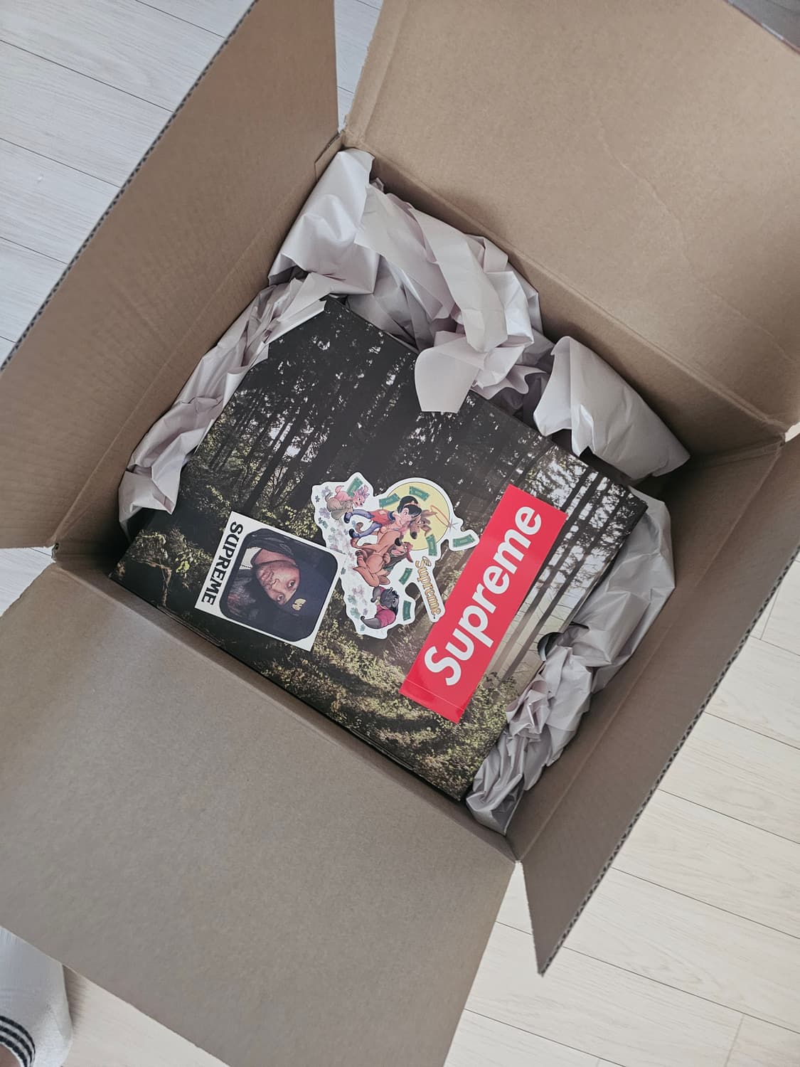 슈프림 × 팀버랜드 멀티 컬러 패치워크 부츠 8US 260사이즈 상품이미지2