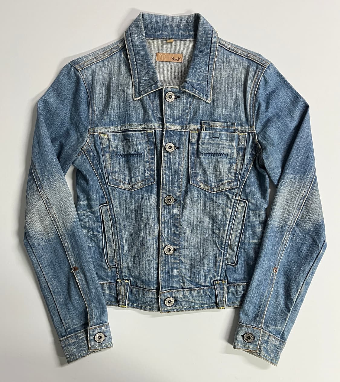 Y2K denim jacket made in USA 상품이미지3