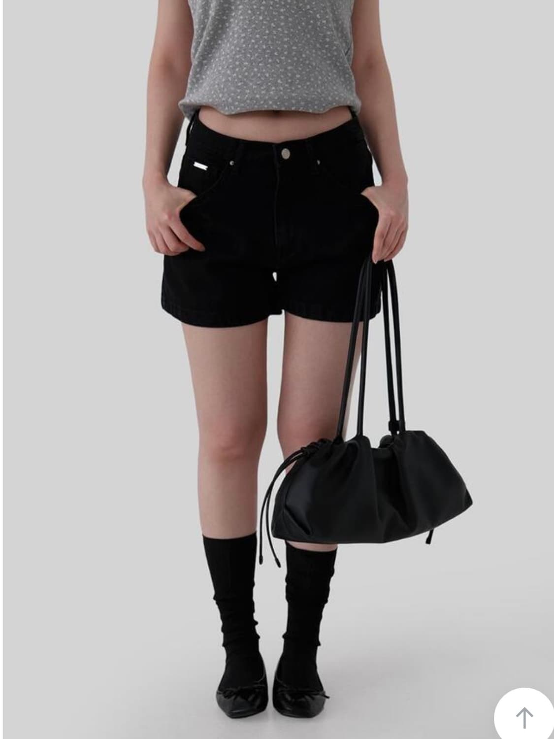 어텀 콘블랙데님쇼츠 상품이미지1