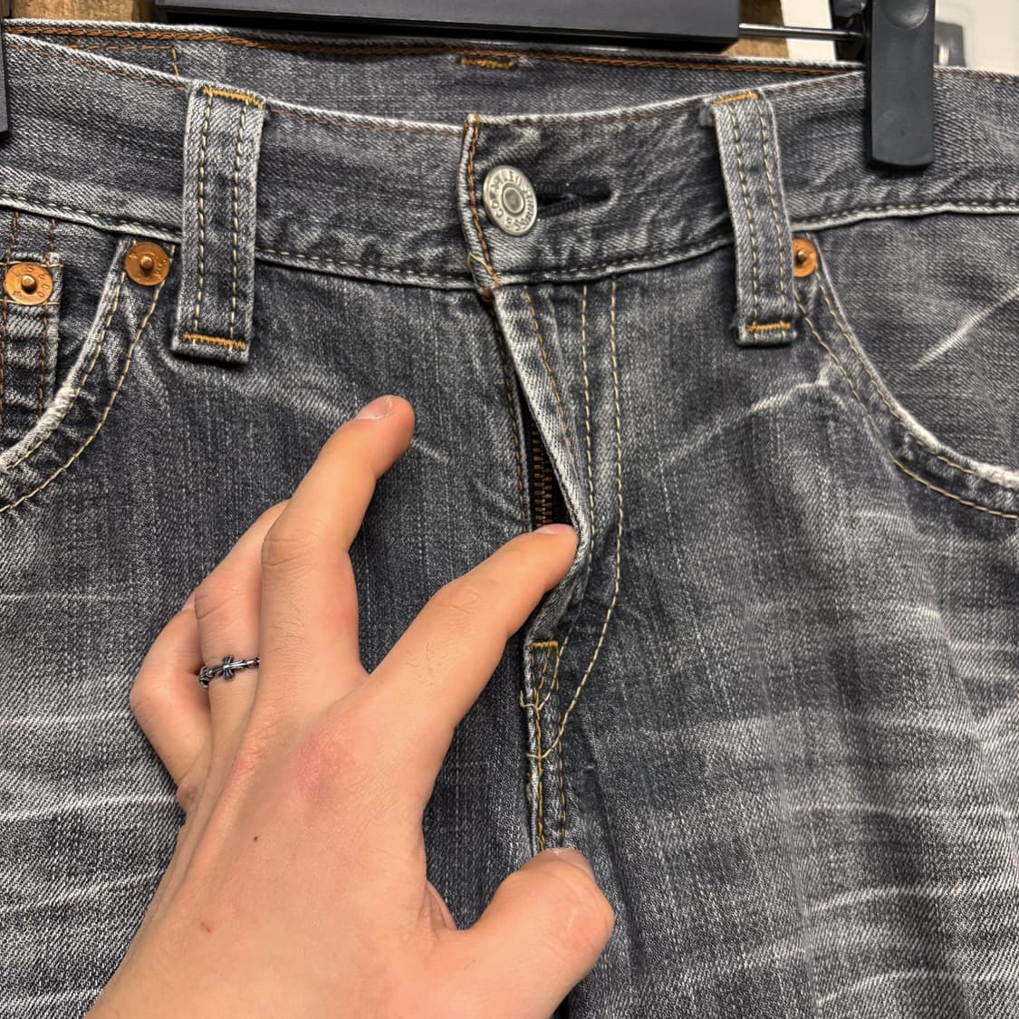 00s 리바이스 502 아카이브 유즈드페이드 로우라이즈 데님팬츠 N391 상품이미지6