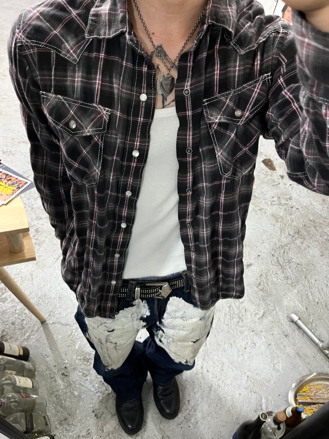 Back Number western shirt 상품이미지3