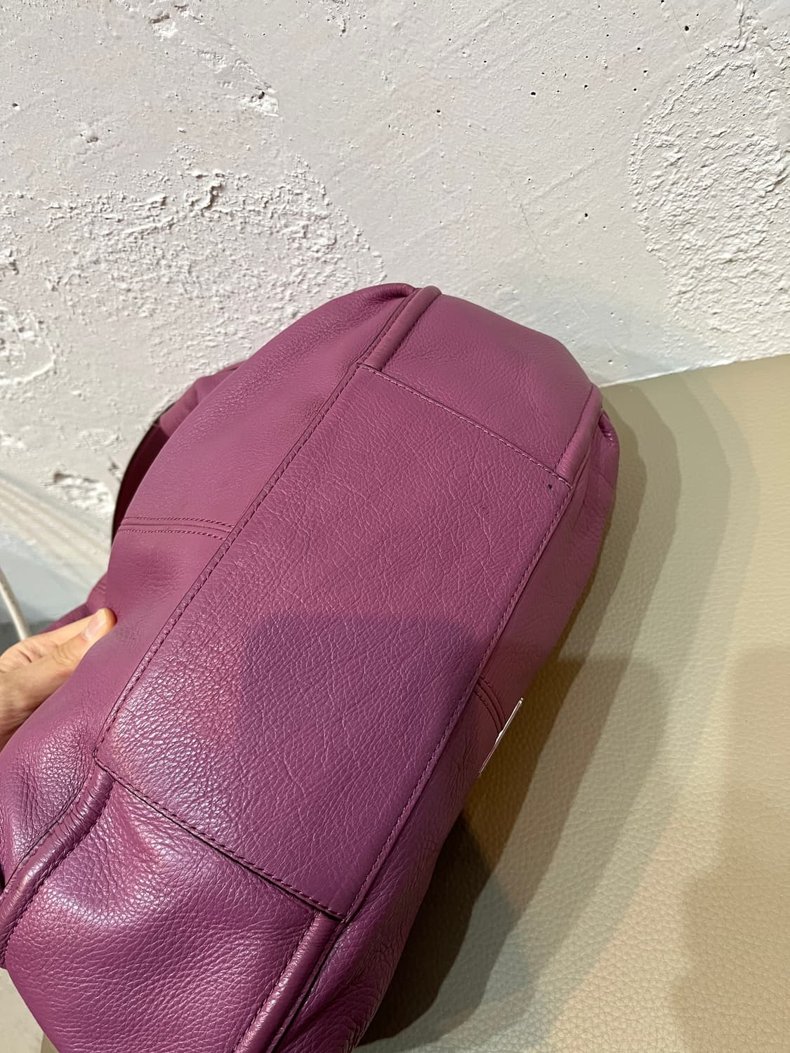 COACH 코치 퍼플 레더 숄더백  상품이미지5