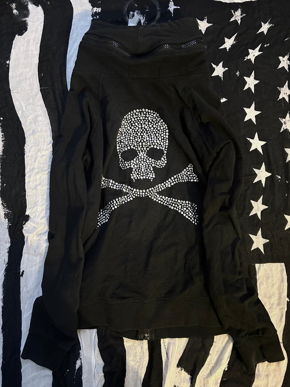 *archive* 2000s roen 펑크 스컬 큐빅 보노넥 집업 상품이미지1