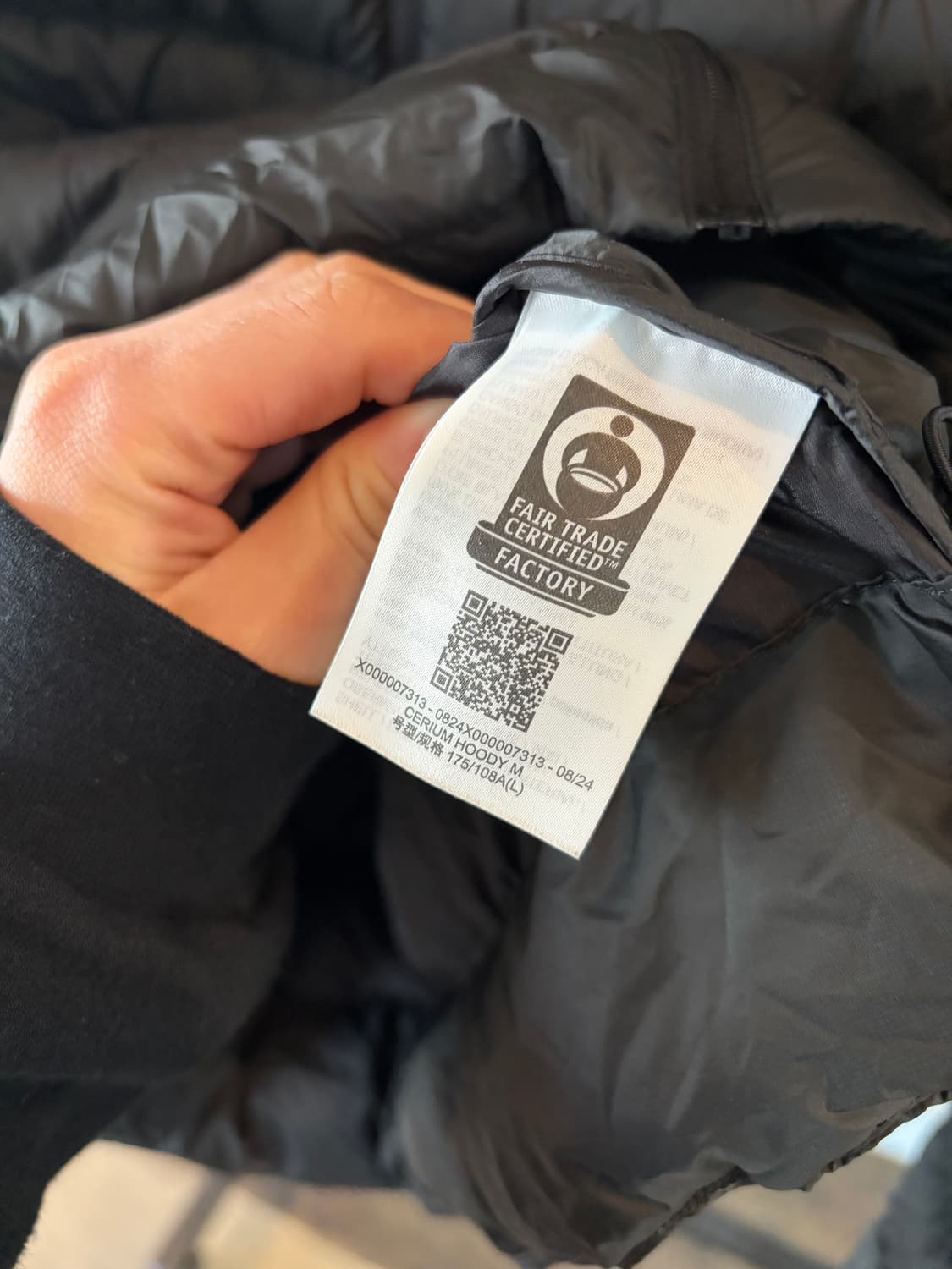 아크테릭스 세륨 후디 블랙 라지 새상품 상품이미지5