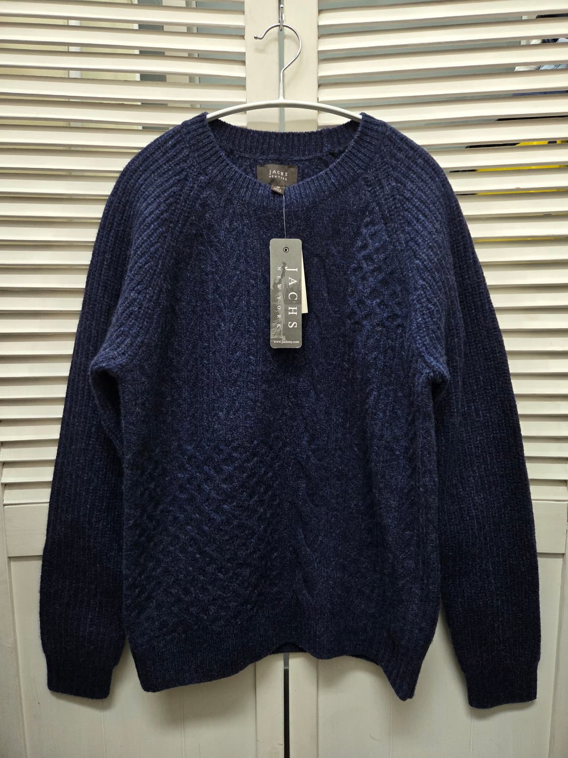 잭스뉴욕 네이비 울 니트 스웨터 상품이미지1
